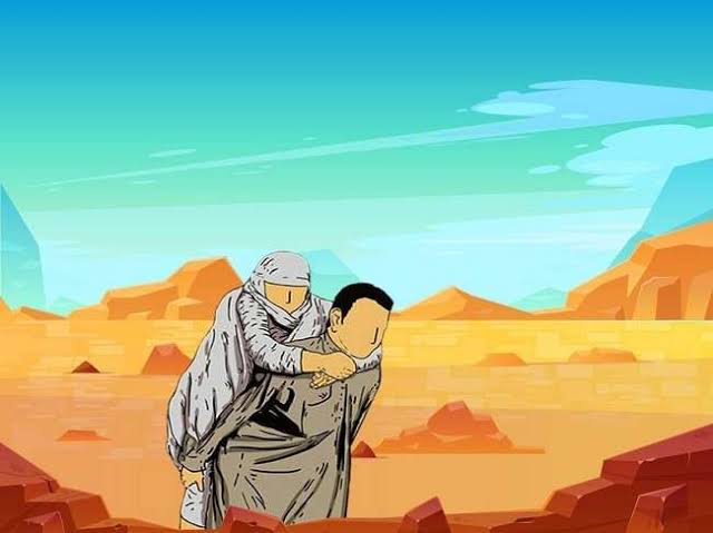 Kisah Anak Menggendong Ibu Di Rumah Sakit